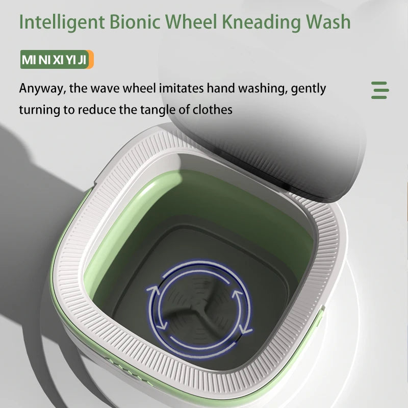 12L Portable Folding Washer for Dorms & Small Spaces