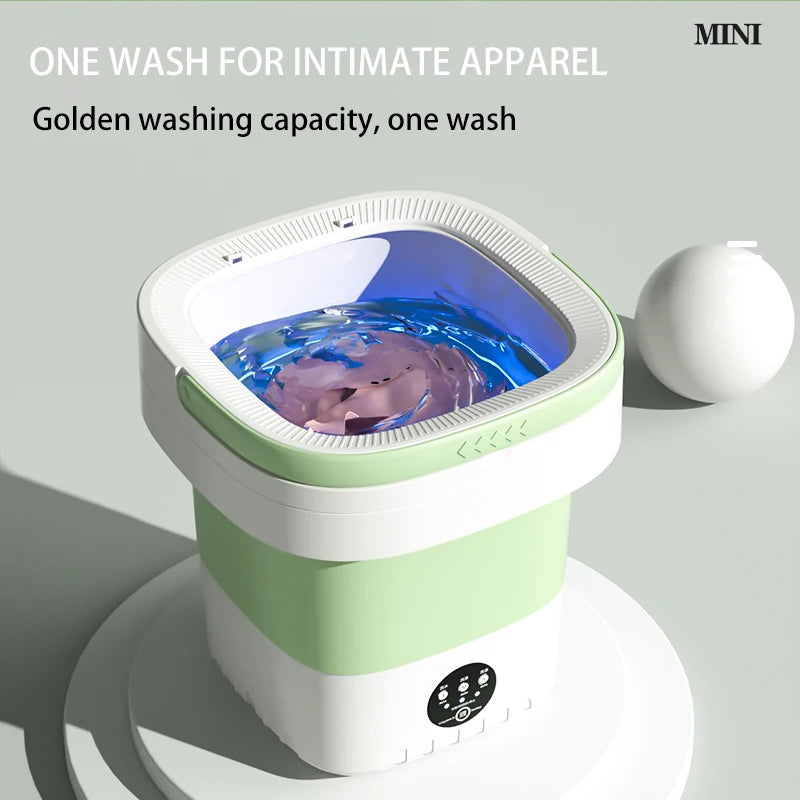 12L Portable Folding Washer for Dorms & Small Spaces