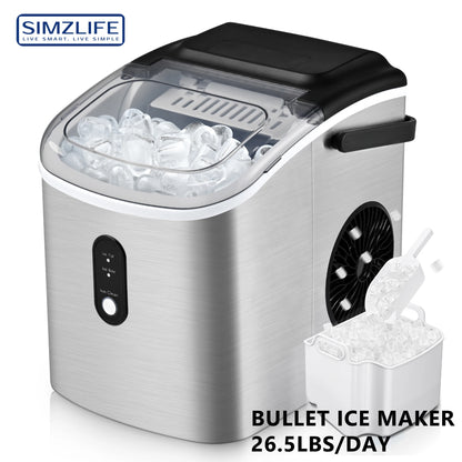 Countertop Ice Maker 26lbs/Day - Quick 9 Cubes in 6 Mins