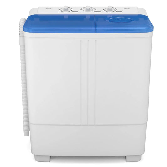 20Lb Portable Twin Tub Washing Machine with Drain Pump