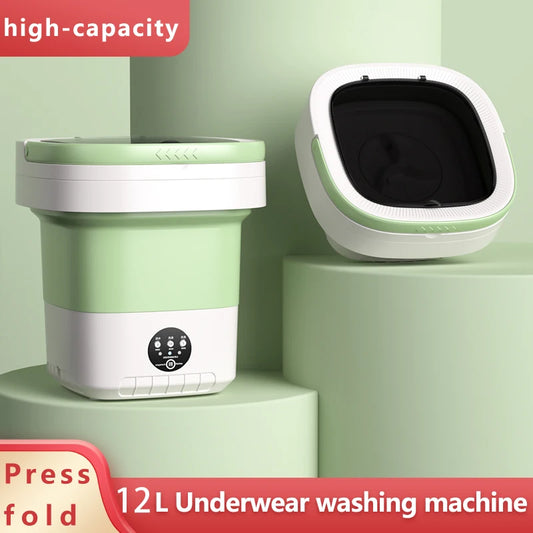 12L Portable Folding Washer for Dorms & Small Spaces